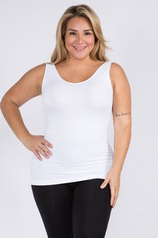 Yelete Lady's V or U Neckline Reversible Seamless Cami Tank Top
