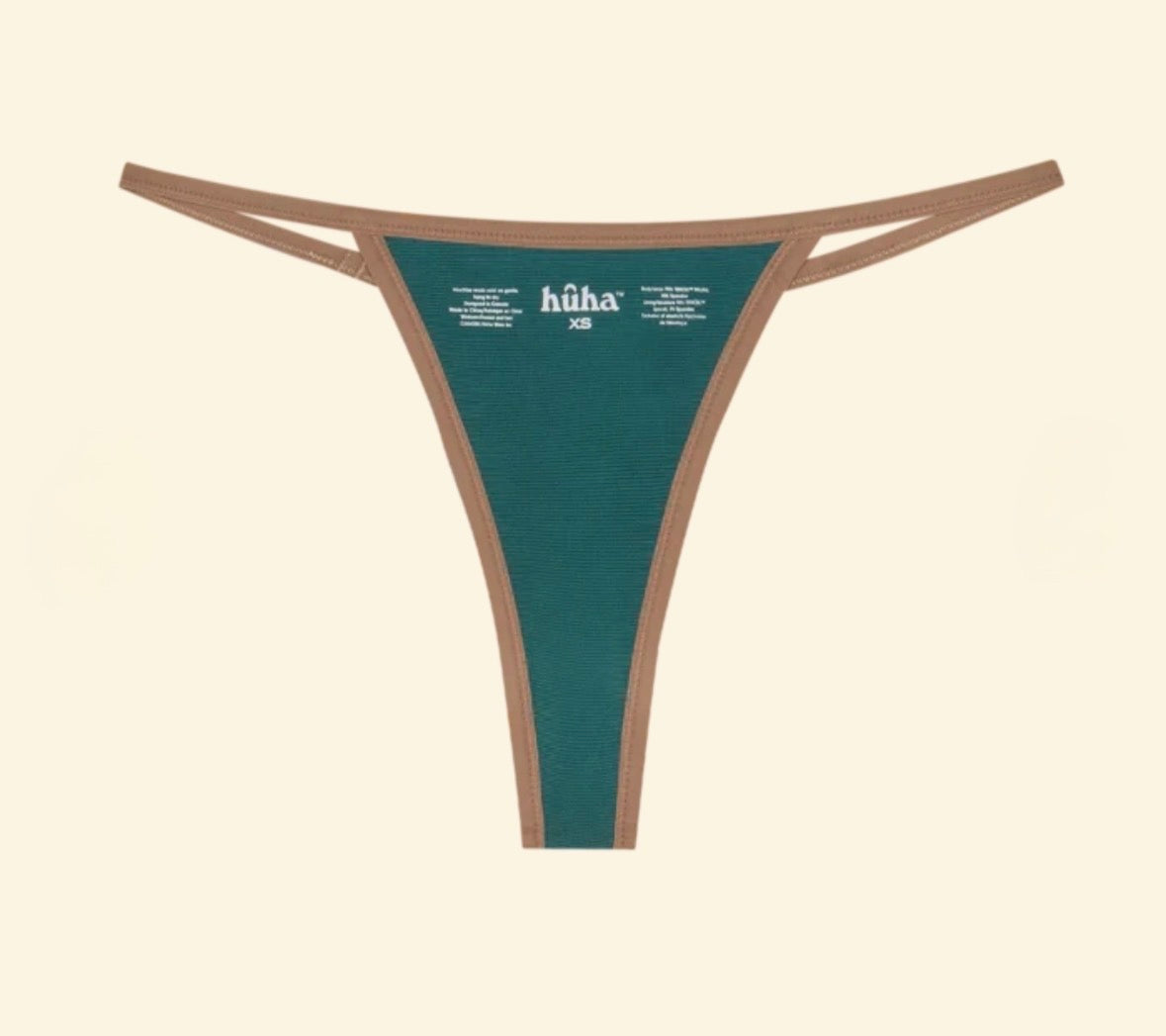 Huha String Thong 2.0 Mineral Undies Leopard Tan