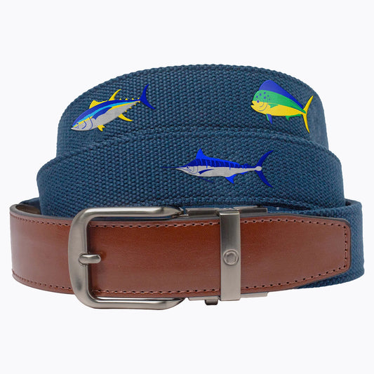 Nexbelt Newport Deep Sea Fish Golf Ratchet Belt