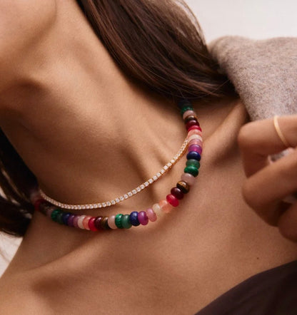 Bauble Bar - Joyce Semi-Precious Beaded Necklace