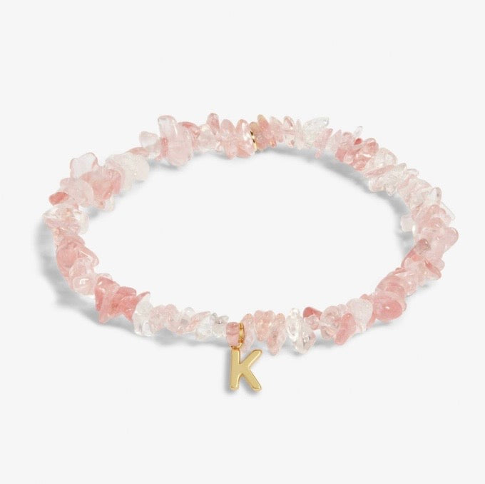 A Littles & Co. - Stone Initial Bracelet