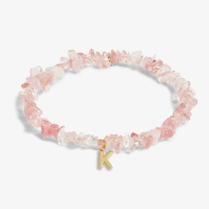 A Littles & Co. - Stone Initial Bracelet