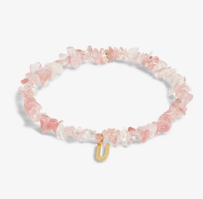 A Littles & Co. - Stone Initial Bracelet