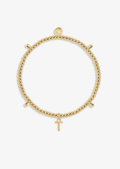 A Littles & Co. - Gold Initial Bracelet