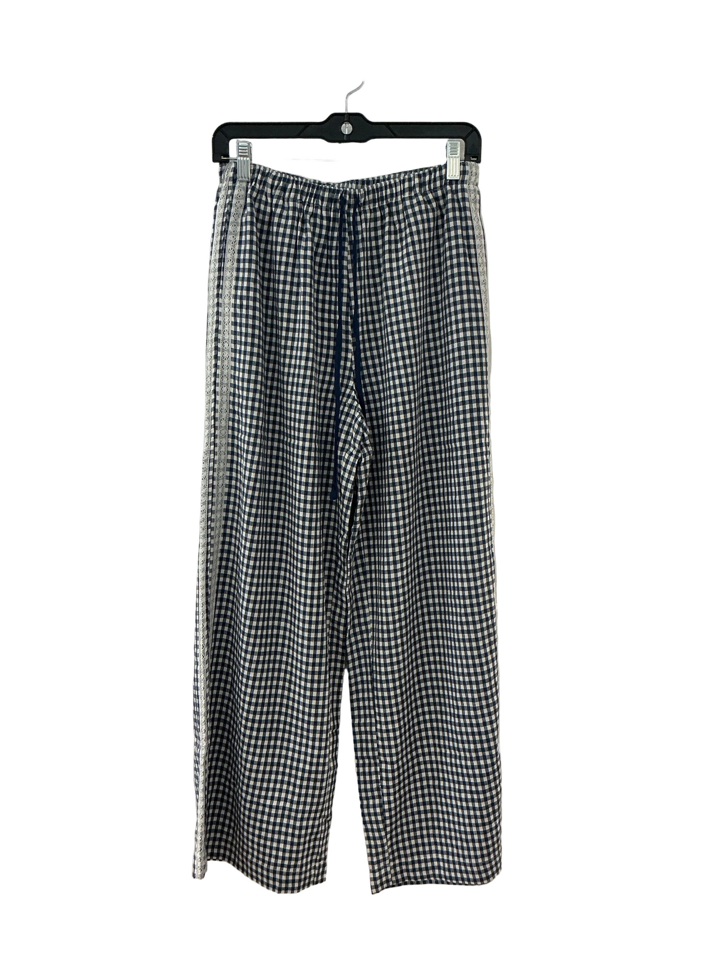 Buttermelon Terracotta Gingham Wide-Leg Lounge Pants