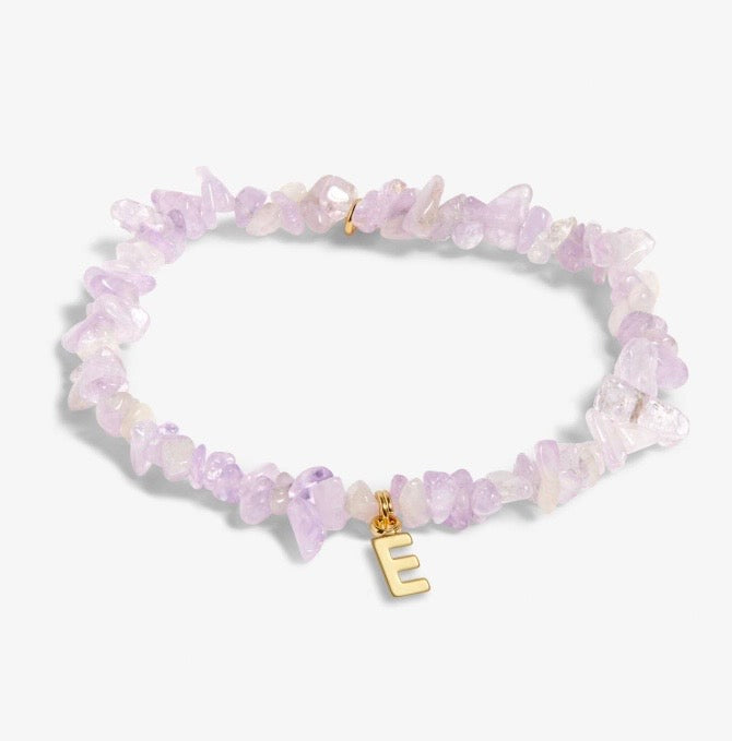 A Littles & Co. - Stone Initial Bracelet
