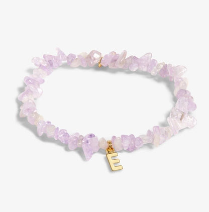 A Littles & Co. - Stone Initial Bracelet