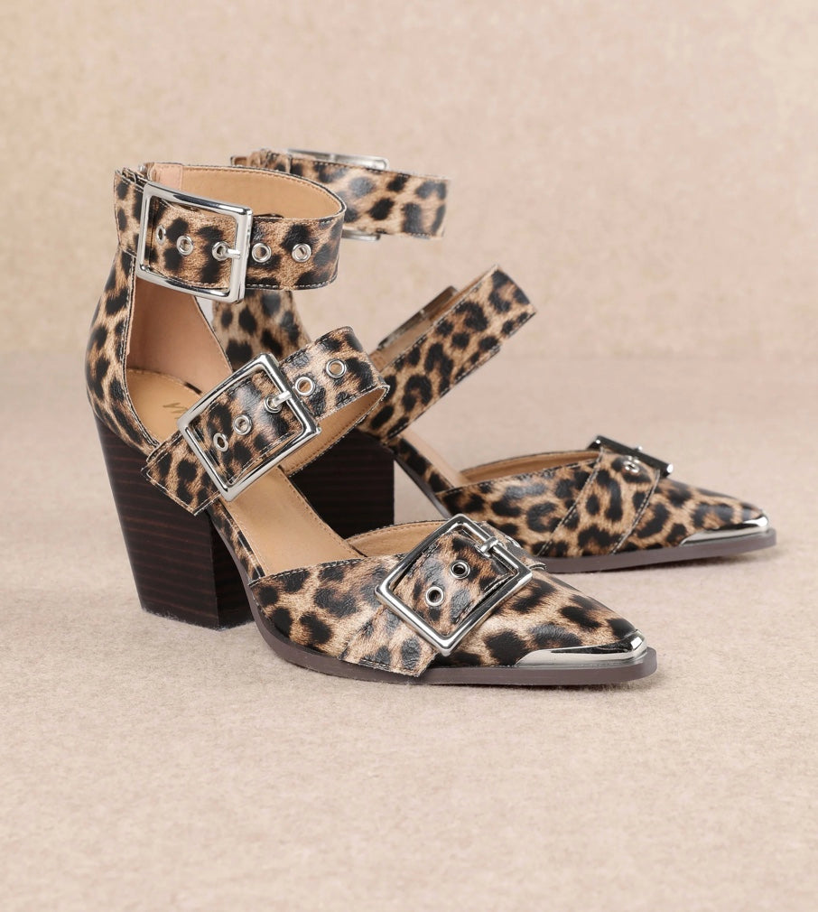 MiiM Hendrix Pointed Toe Hollow Out Stiletto Sandals