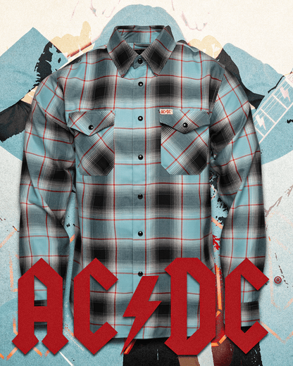DIXXON The AC/DC Dirty Deeds Done Dirt Cheap Flannel