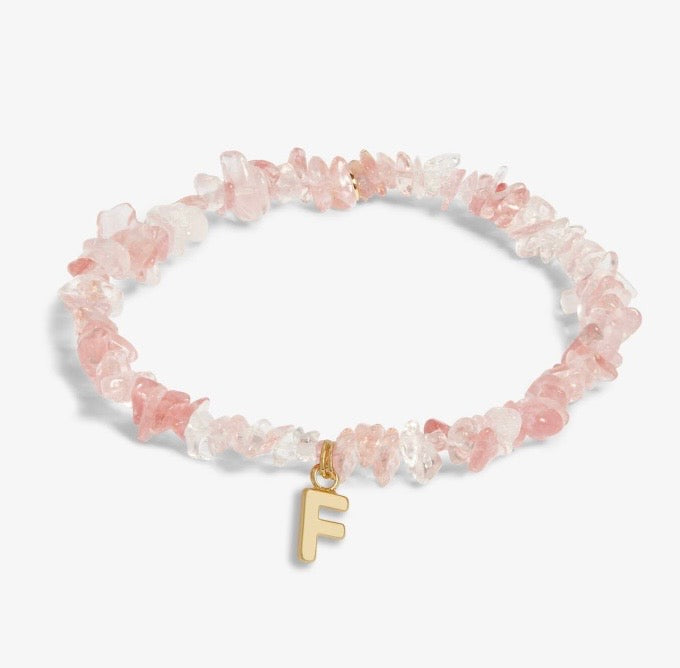 A Littles & Co. - Stone Initial Bracelet