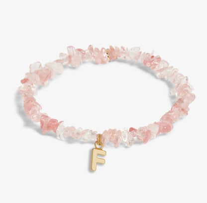 A Littles & Co. - Stone Initial Bracelet