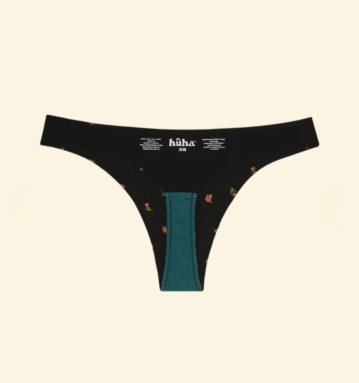 Huha Low Profile Thong Mineral Undies Midnight Rose Limited Edition