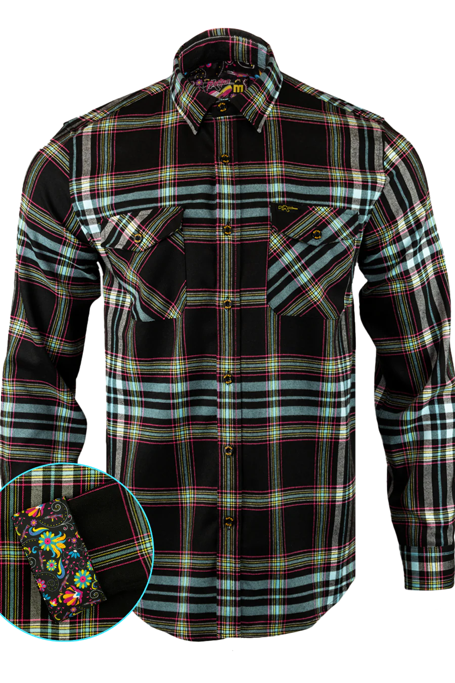 Retro Rifle Flores De Mayo Flannel