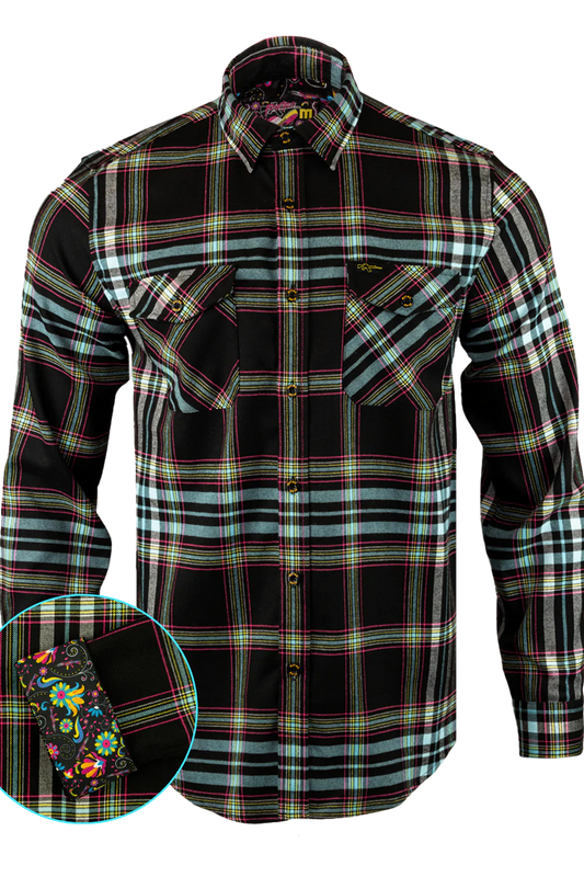Retro Rifle Flores De Mayo Flannel