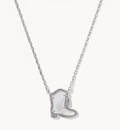 Kendra Scott Drill Team Cowboy Boot Necklace