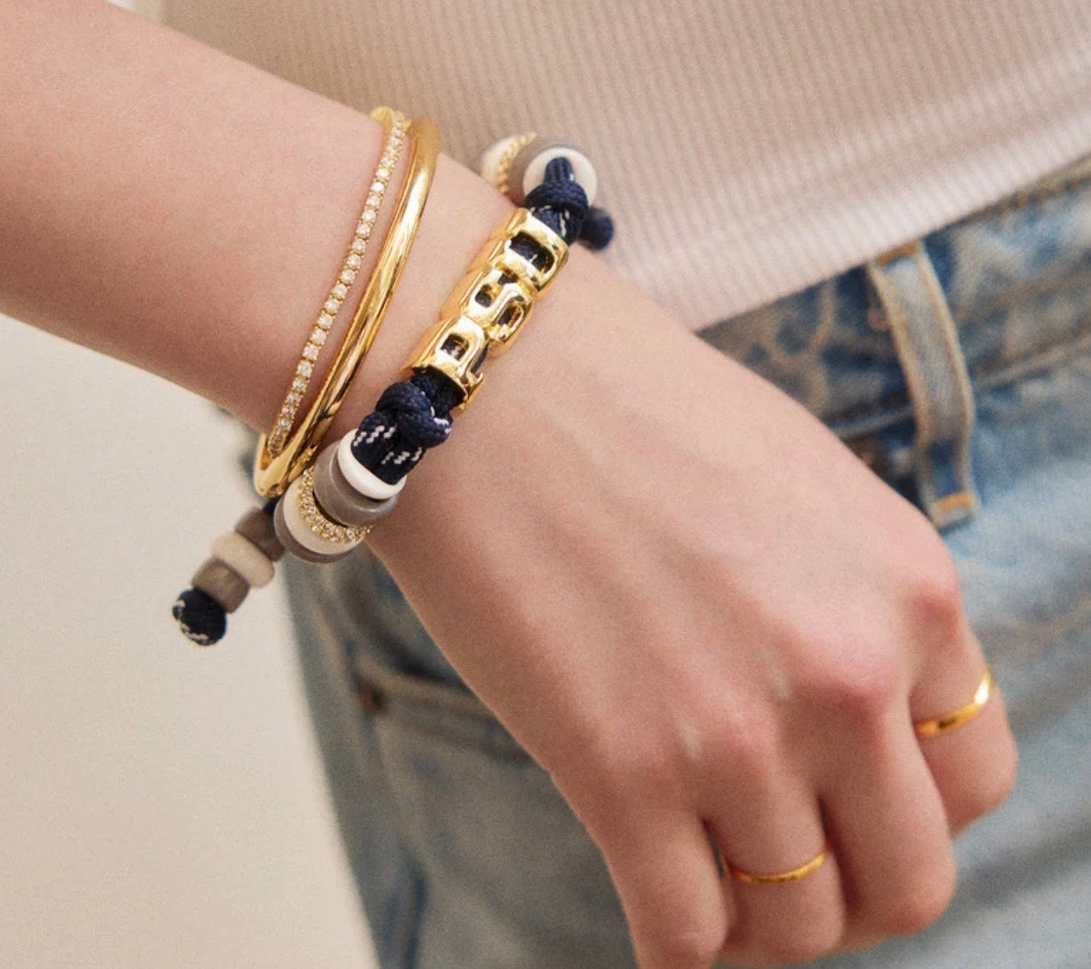 Bauble Bar - Penn State University Knotty Logo Bracelet