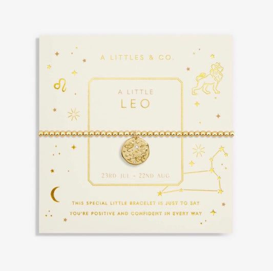 A Littles & Co. - A Little Leo Zodiac Sign Gold Bracelet