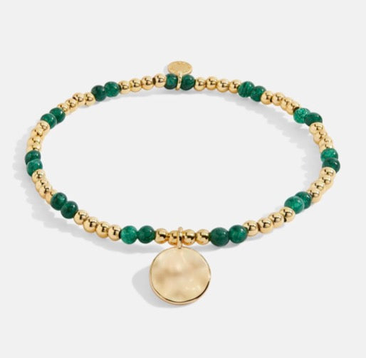 A Littles & Co. - A Little ‘Birthstone May Green Agate’ Bracelet