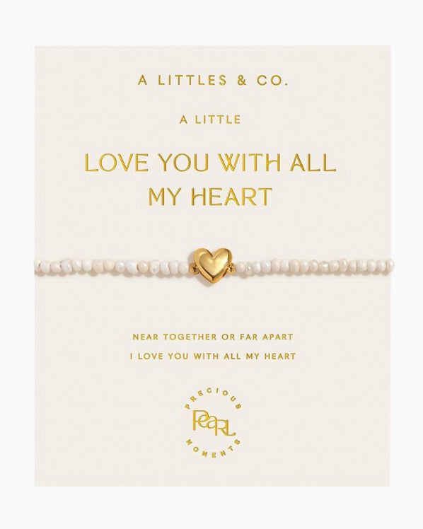 A Littles & Co. - A Little ‘Love You With All My Heart’ Bracelet