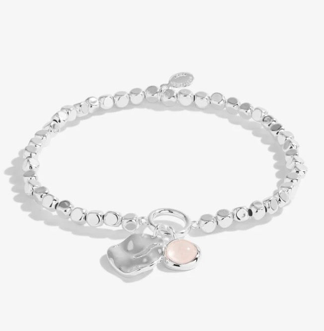 Katie Loxton - Pink Chalcedony Stone Of Happiness Bracelet