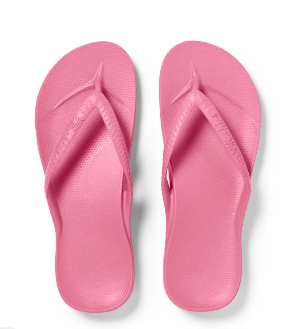 Archies Arch Support Flip Flop Hot Pink