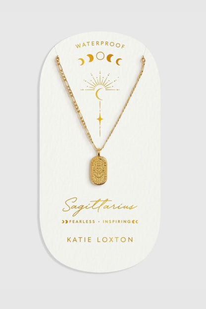 Katie Loxton - Waterproof Zodiac Sign Necklace Sagittarius