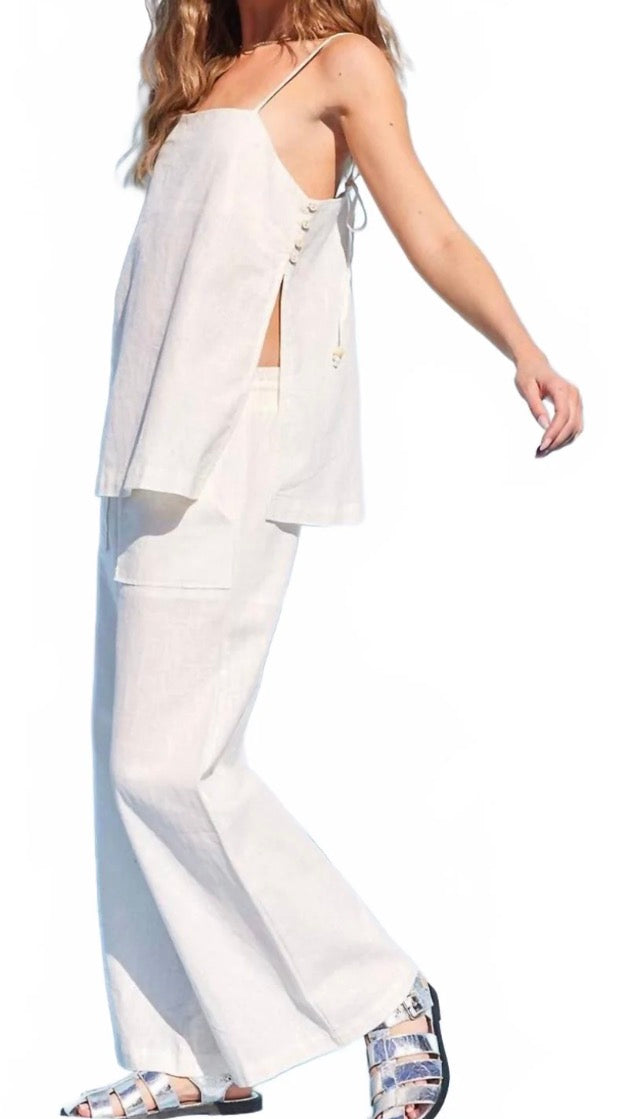 Illa Illa - White Linen Matching Set