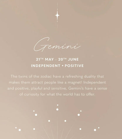 Katie Loxton - Waterproof Zodiac Sign Necklace Gemini