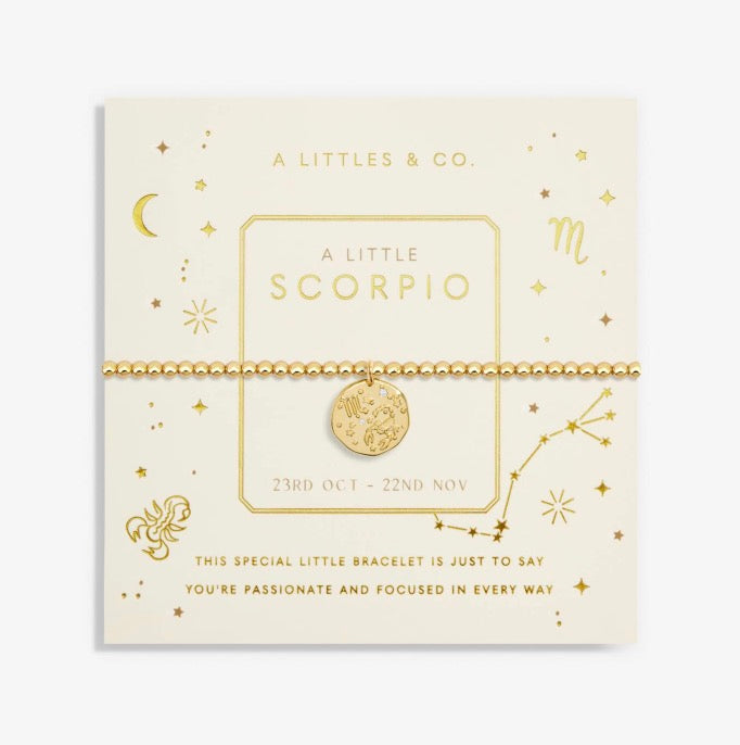 A Littles & Co. - A Little Scorpio Zodiac Sign Gold Bracelet
