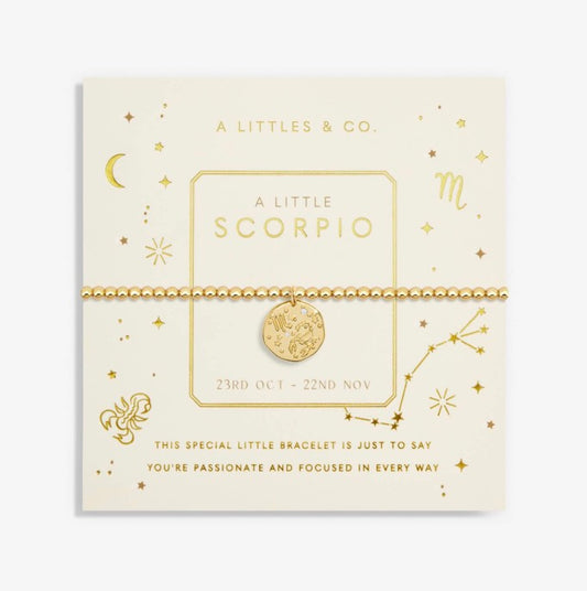 A Littles & Co. - A Little Scorpio Zodiac Sign Gold Bracelet