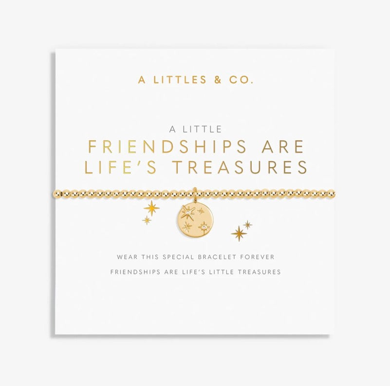 A Littles & Co. - A Little ‘Friendships Are Life’s Treasures’ Bracelet
