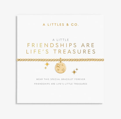 A Littles & Co. - A Little ‘Friendships Are Life’s Treasures’ Bracelet
