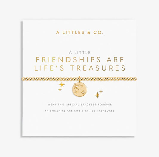 A Littles & Co. - A Little ‘Friendships Are Life’s Treasures’ Bracelet