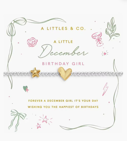 A Littles & Co. - A Little December Birthday Girl Bracelet