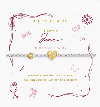 A Littles & Co. - A Little June Birthday Girl Bracelet