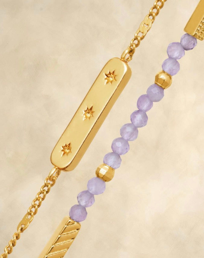 Katie Loxton - Birthstone Bracelet February Amethyst