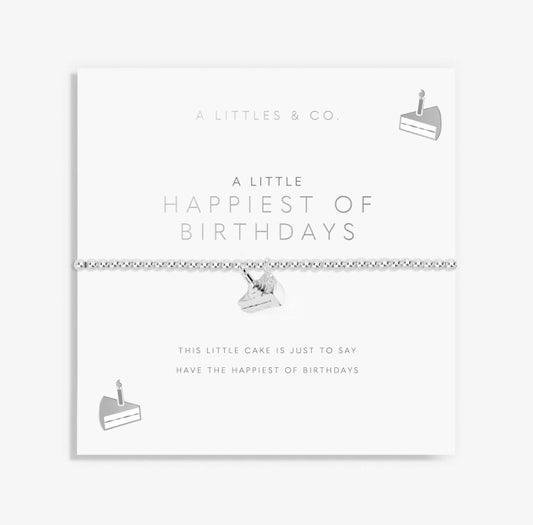 Katie Loxton - Happiest of Birthdays Bracelet Silver