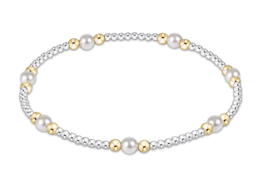 enewton Classic Mixed Metal Pearl Purpose Bracelet