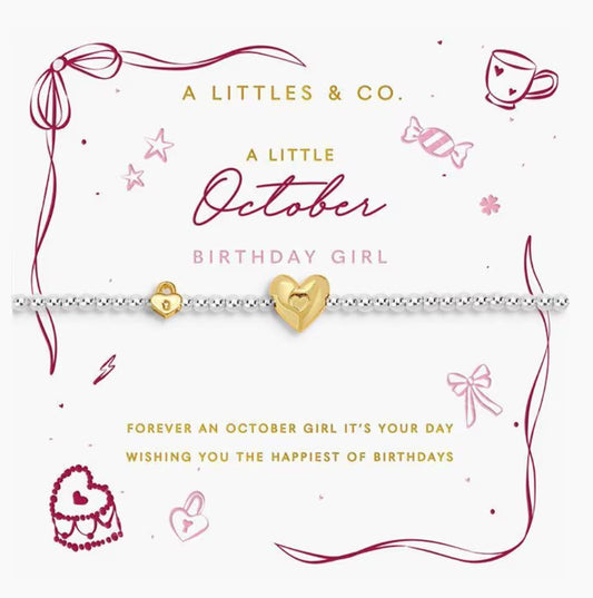 A Littles & Co. - A Little October Birthday Girl Bracelet