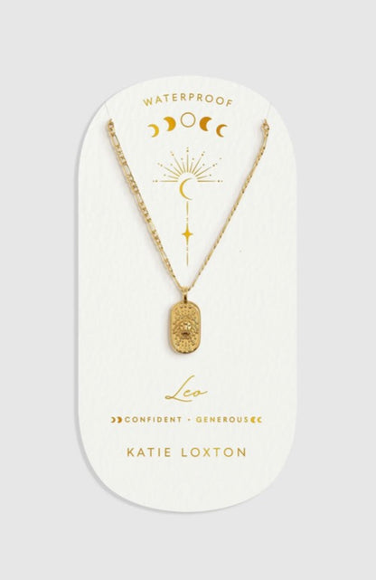 Katie Loxton - Waterproof Zodiac Sign Necklace Leo