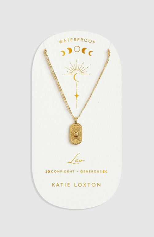 Katie Loxton - Waterproof Zodiac Sign Necklace Leo
