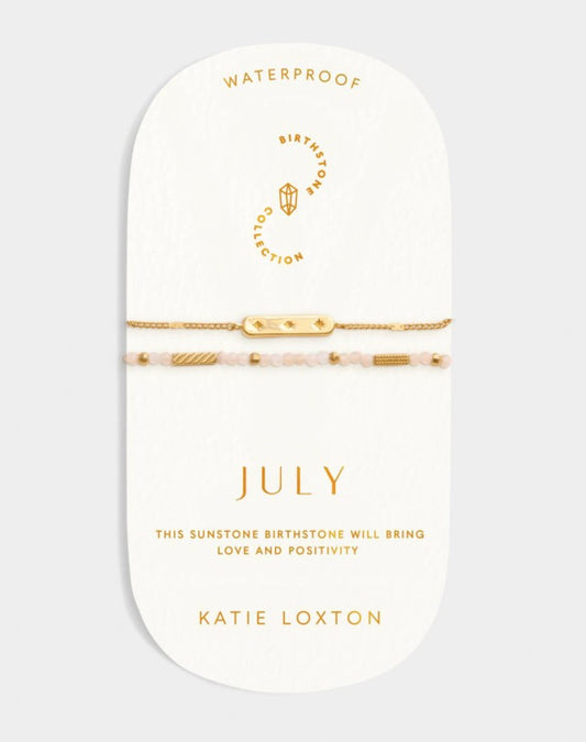 Katie Loxton - Birthstone Bracelet July Sunstone