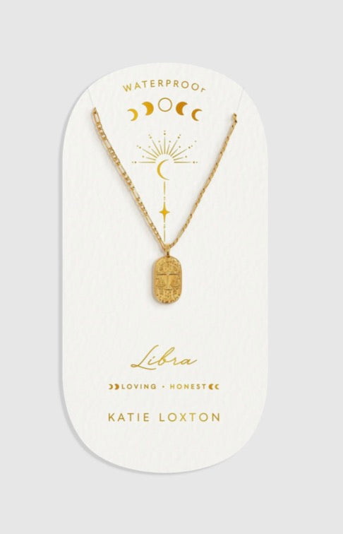 Katie Loxton - Waterproof Zodiac Sign Necklace Libra