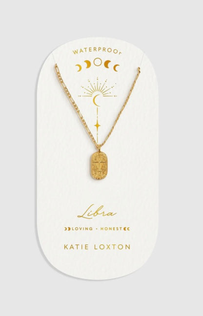 Katie Loxton - Waterproof Zodiac Sign Necklace Libra