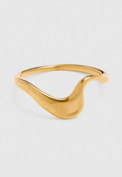 Katie Loxton - Waterproof Gold Wave Ring