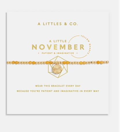 A Littles & Co. - A Little ‘Birthstone November Yellow Quartz’ Bracelet