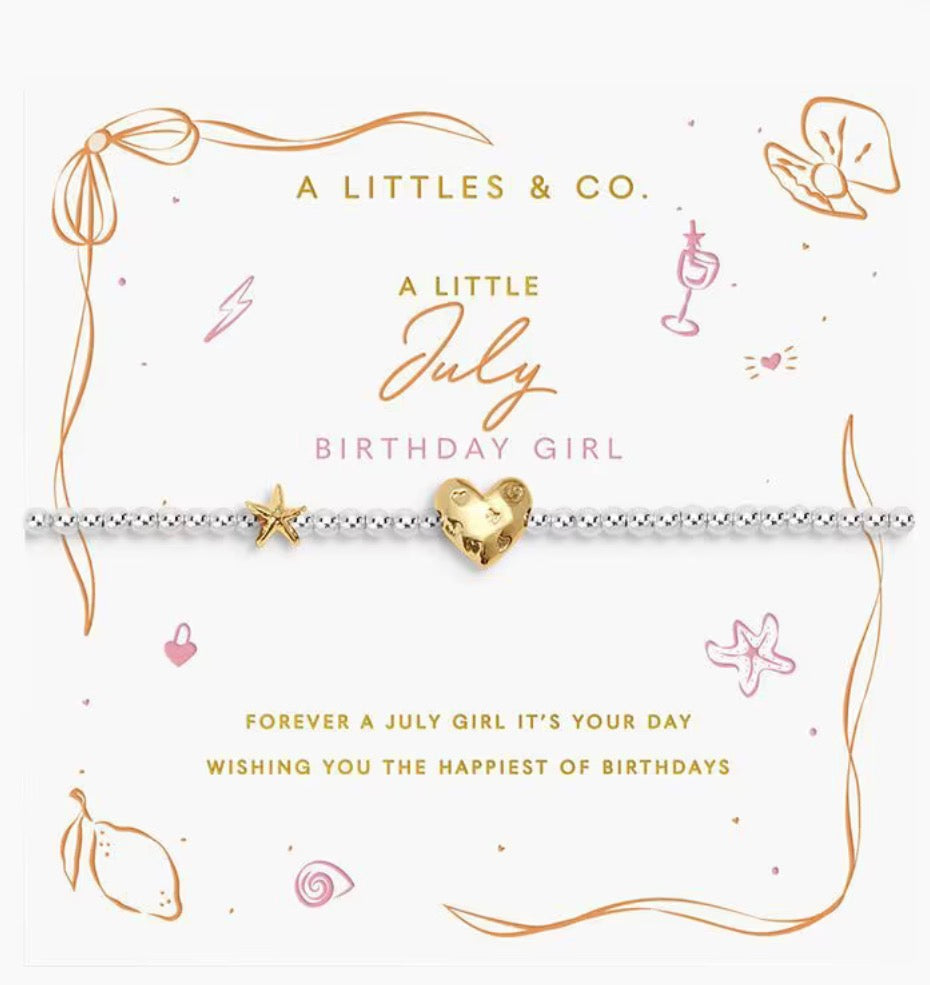 A Littles & Co. - A Little July Birthday Girl Bracelet