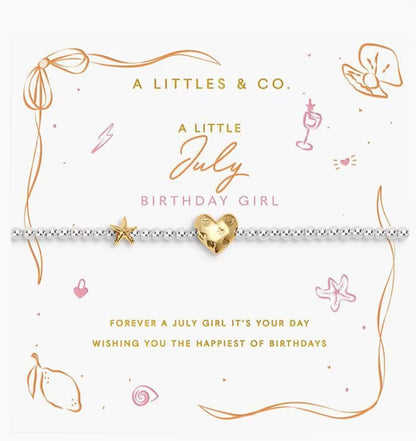 A Littles & Co. - A Little July Birthday Girl Bracelet