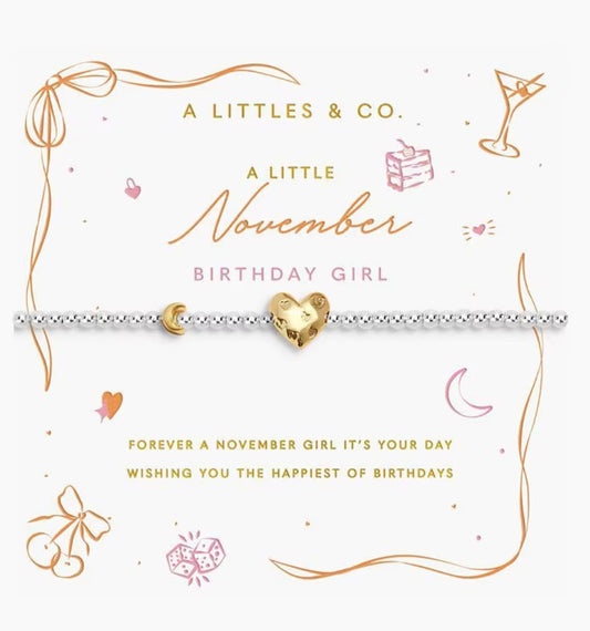 A Littles & Co. - A Little November Birthday Girl Bracelet