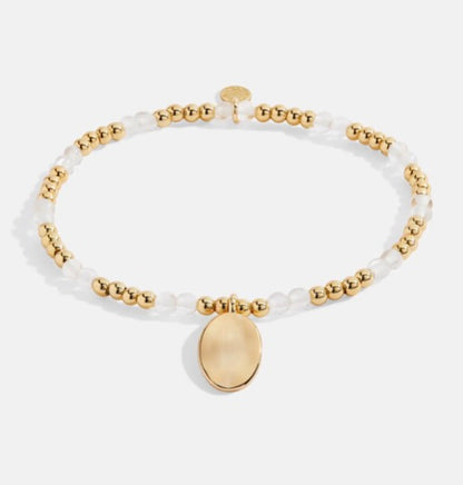 A Littles & Co. - A Little ‘Birthstone April Rock Crystal’ Bracelet